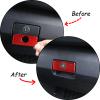 TongSheng for Tacoma 2015 2016 2017 2018 2019 2020 2021 2022 2023 Soft Carbon Fiber 3D Sticker Inner Glove Box Handle Buckle Cover Trim Interior Car Accessories (Red Carbon Fiber) view 3