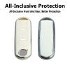 Yuebutor Key Fob Cover Case Compatible with Mazda 3/6/8 Miata MX-5 CX-5 CX-9 RX-8 Atenza Accessories Shell (White) view 3