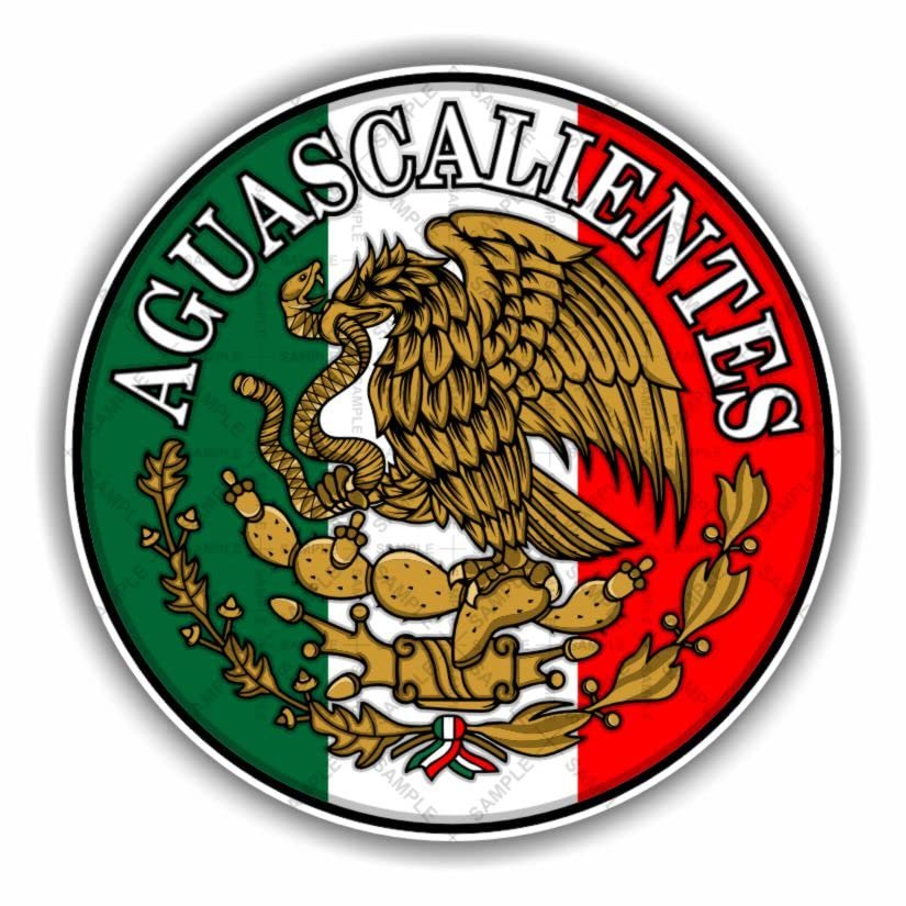 Aguascalientes Mexico Round Decal (3" X 3")