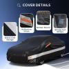 Holthly Sedan Car Cover Custom Fit Ford Fusion 2005-2025, 100% Waterproof Breathable Outdoor Car Covers, Sun Rain Dust Snow Protection. view 3