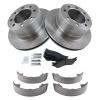 TRQ Rear Brake Pad & Rotor Kit Parking Brake Shoe Set Ceramic view 3