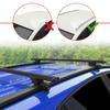 accessorypart Compatible with Hyundai ix35 2 (LM) 2010-2015 Hook Model Car Roof Rack Cross Bar Black Aluminium 2 Bars view 2