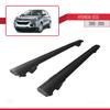 accessorypart Compatible with Hyundai ix35 2 (LM) 2010-2015 Hook Model Car Roof Rack Cross Bar Black Aluminium 2 Bars view 4