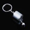 JINZHOUFZ Creative Auto Part Model Gear Box Metal Keychain Six-Speed Manual Transmission Shift Lever Keyring Key Chain (Silver) view 2