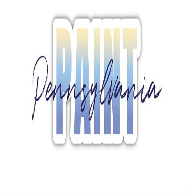 Paint Pennsylvania Souvenir 2-Inch Vinyl Decal Sticker Script Design 2 Inch|Sticker