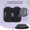 GSeat Elite Orthopedic Gel and Foam Seat Cushion for Coccyx, Back, Tailbone, Prostate, Postnatal, and Sciatica - Black view 4