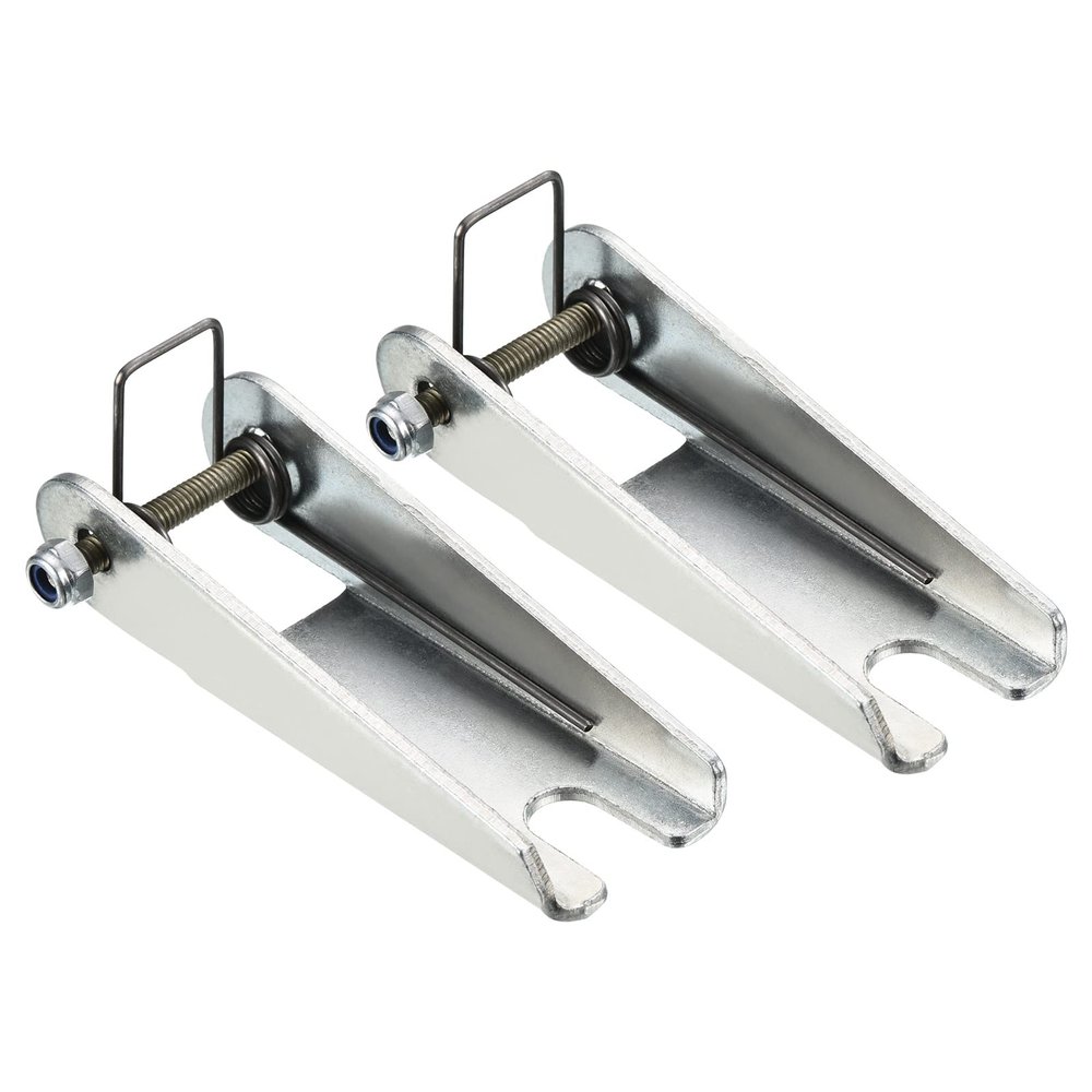 PATIKIL 3 Inch Hook Safety Latch Kit, 2 Pack Metal Towing Receiver Hitch Replacement 77mm for Clevis Hook Trailer, Silver