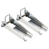 PATIKIL 3 Inch Hook Safety Latch Kit, 2 Pack Metal Towing Receiver Hitch Replacement 77mm for Clevis Hook Trailer, Silver view 1