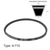 HARFINGTON 13x715 Cogged V-Belts AX Section Drive Raw Edge Belt 715mm Inner Girth 13mm Width 8mm Thickness EPDM for Power Transmission view 2