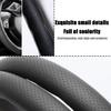 LoyaForba 15 Inch Car Steering Wheel Cover, Segmented, Gray view 4