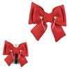 1 Piece Large Fabric Bow for Helmet Fashion Motorcycle Helmet Bow Hair Patches Helmet Decorations Helmet Accessories Red view 1