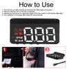 Windshield Speedometer Projector,OBD2 HUD Heads Up Display, GPS Speedometer MPH with Travel Direction, Overspeed Alarm Fatigue Driving Alarm for Car view 3