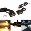 HCmotorku LED Turn Signal Light Running Light Front Indicators Blinker Lights Mini Fit for Harley Touring Road King Street Gilde Electra Glide 2009-2017 Softail 2015-2023 (Black Housing Amber Lens) view 2