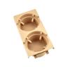 QKLsudua Car Center Console Water Cup Holder Beverage Bottle Holder Compatible with B-MW 3 Series E46 318i 320i 323i 325i 328i 330i 1998-2006-Beige view 1