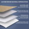 Yikda Self Adhesive Leather Repair Patch Kit, 31.4 in x 16 in Large Vinyl Leather Repair Tape for Furniture, Car Seat, Couch, Sofa, Chair Retro Beige view 4