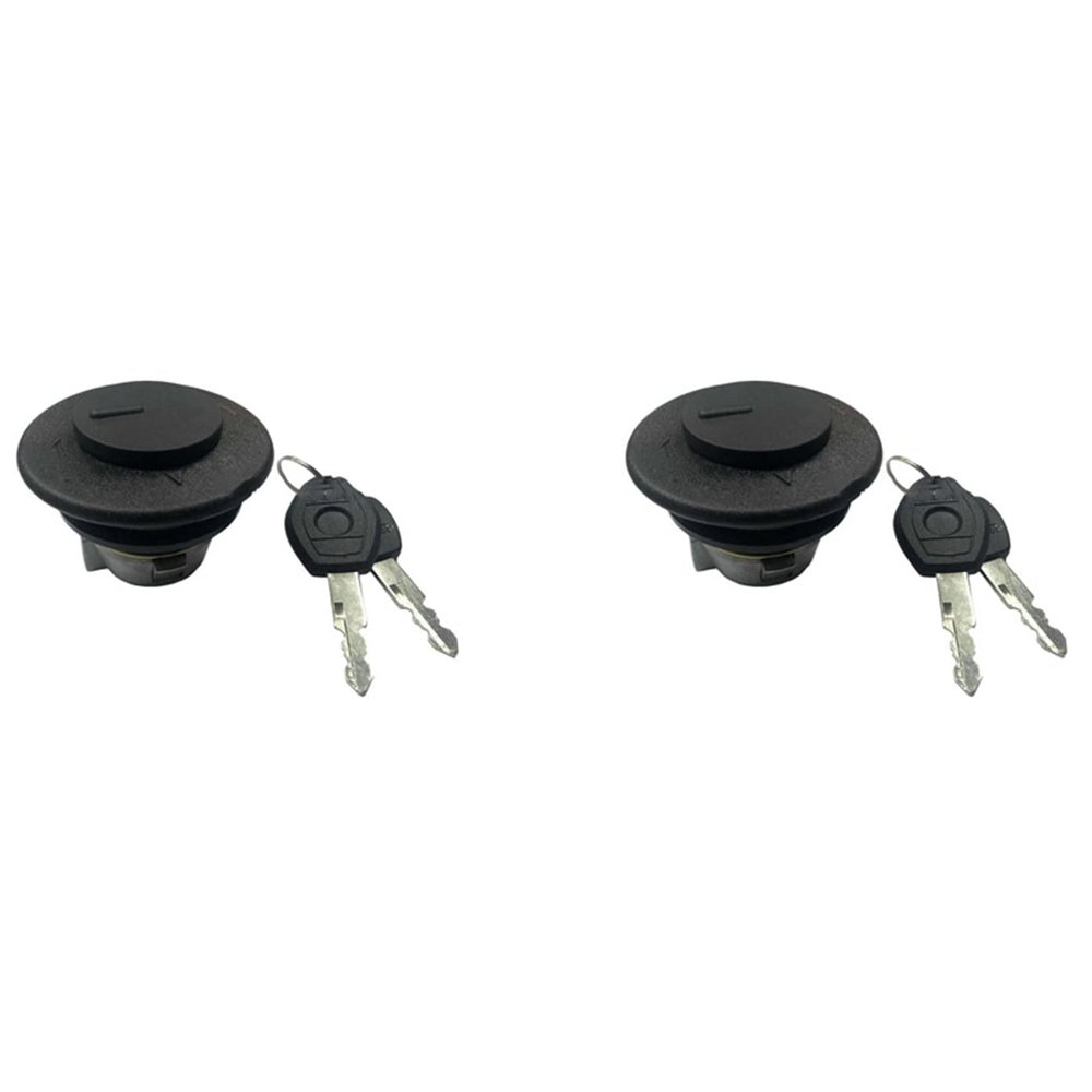 Pteanecay 2X Motorcycle Fuel Tank Cap Fuel Tank Cap Lock for JOG-3YK JOG50 JOG90 XH90 QJ50QT-5, Black, 750070572