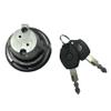 Pteanecay 2X Motorcycle Fuel Tank Cap Fuel Tank Cap Lock for JOG-3YK JOG50 JOG90 XH90 QJ50QT-5, Black, 750070572 view 2