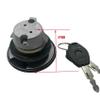 Pteanecay 2X Motorcycle Fuel Tank Cap Fuel Tank Cap Lock for JOG-3YK JOG50 JOG90 XH90 QJ50QT-5, Black, 750070572 view 4