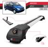 Compatible with Mercedes Vito 2 (W639) Pre-Facelift 2003-2010 ACE-1 Model Car Roof Rack Cross Bar Gray Aluminium 2 Bars view 3