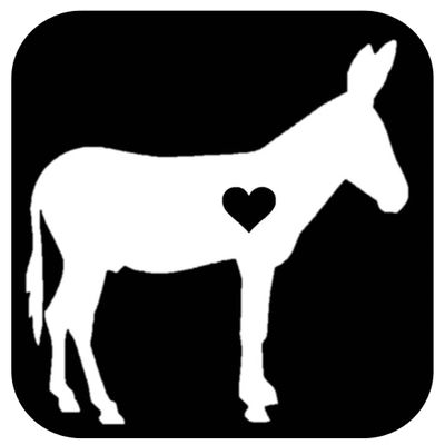 Mammoth Jackstock Donkey Lil heart OS 421 6 inch decal mule sticker