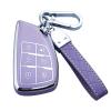 Yuebutor Key Fob Cover Case Compatible with Chevy 2021-2023 Suburban Tahoe GMC Yukon Buick Encore Avenir Accessories Shell (Purple) view 1