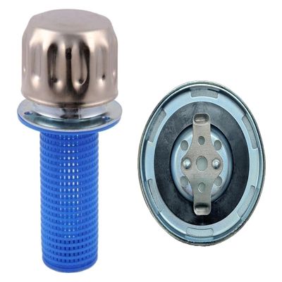 REL Hydraulic Tank Breather Cap for Oil & Fuel Reservoir Metal Filler Vent Cap (with Strainer, Bayonet Lock, Chrome Plated, Tearproof Gasket)