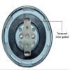REL Hydraulic Tank Breather Cap for Oil & Fuel Reservoir Metal Filler Vent Cap (with Strainer, Bayonet Lock, Chrome Plated, Tearproof Gasket) view 4