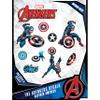 Marvel Captain America Vinyl Decals - Set of 9 Outdoor Rated Stickers for Car, Laptop, Computer, Water Bottle - Marvel Stickers for Kids and Adults view 1