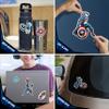 Marvel Captain America Vinyl Decals - Set of 9 Outdoor Rated Stickers for Car, Laptop, Computer, Water Bottle - Marvel Stickers for Kids and Adults view 2