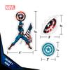 Marvel Captain America Vinyl Decals - Set of 9 Outdoor Rated Stickers for Car, Laptop, Computer, Water Bottle - Marvel Stickers for Kids and Adults view 3