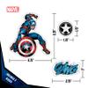 Marvel Captain America Vinyl Decals - Set of 9 Outdoor Rated Stickers for Car, Laptop, Computer, Water Bottle - Marvel Stickers for Kids and Adults view 4