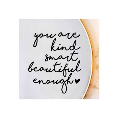 2X Affirmation Mirror Sticker for Girls Teens, You are Kind Smart Beautiful Enough Decal, Positive Self Love Bathroom Vanity Bedroom Mirror Decor for Daughter Student Friend