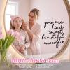 2X Affirmation Mirror Sticker for Girls Teens, You are Kind Smart Beautiful Enough Decal, Positive Self Love Bathroom Vanity Bedroom Mirror Decor for Daughter Student Friend view 3