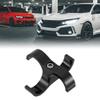 X AUTOHAUX Aluminum Alloy AN12 Car Hose Separator Clamp Fuel Line Connector for Oil Fuel Hose Black view 2