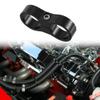 X AUTOHAUX Aluminum Alloy AN12 Car Hose Separator Clamp Fuel Line Connector for Oil Fuel Hose Black view 3
