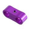 X AUTOHAUX Aluminum Alloy AN4 Car Hose Separator Clamp Fuel Line Connector for Oil Fuel Hose Purple view 1