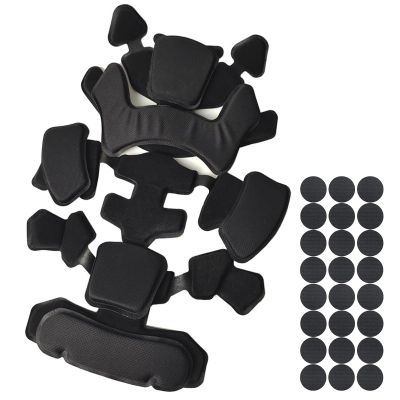 Tactical Helmet Protective Pads, Universal Replacement Memory Foam Helmet Padding Inserts, Shock Absorbing Cushion Kit for Fast/ACH/MICH/USMC/PASGT/Maritime Helmets