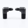 AC PERFORMANCE 90 Degree Elbow -3 AN Male to 1/4" NPT Male Fitting Adapter Connector Aluminum Black, Pack of 2 view 3