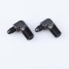AC PERFORMANCE 90 Degree Elbow -3 AN Male to 1/4" NPT Male Fitting Adapter Connector Aluminum Black, Pack of 2 view 4