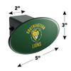 GRAPHICS & MORE Southeastern Louisiana University Lions Logo Oval Tow Hitch Cover Trailer Plug Insert 2" view 3