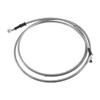 X AUTOHAUX 200cm AN3 M10 Car Hydraulic Brake Line Oil Hose Pipe Fitting 28 28 Stainless Steel for Car Motorcycle Dirt Racing Bike Silver Tone view 1
