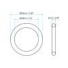 PATIKIL Nitrile Rubber O-Rings 60mm OD 56mm ID 2mm Width, 20 Pcs Metric Sealing Gasket for Faucet Plumbing Automotive Repair, Black view 2