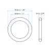 PATIKIL Nitrile Rubber O-Rings 32mm OD 28mm ID 2mm Width, 20 Pcs Metric Sealing Gasket for Faucet Plumbing Automotive Repair, Black view 2