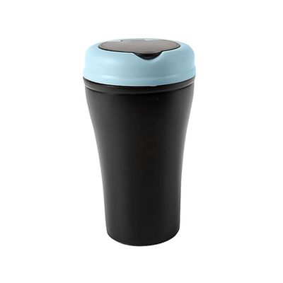 Car Trash Can Cup Holder - Leakproof Car Garbage Can with Lid, Portable Mini Garbage Cans & Washable Automotive Coke Cup Trash Bin Storage Container Accessories (Blue)