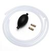 Manual Liquids Transfer Pump Kit, Hand Siphon Pump with 2 Durable PVC Hoses, Fuel Transfer Pump for Gasoline, Oil, Water, Diesel, Gas, Fluid(80cm) view 1