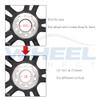 WHEEL CONNECT Hub Centric Rings,76.1 to 63.4, Set of 4, Aluminium Alloy Hubrings, O.D:76.1-I.D:63.4mm. 10mm Height. A view 3