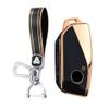 KUNIO TPU Car Key Fob Cover Fit for BMW New 5/7 Series Energy IX IX3 I5 I7 2025 740i 760i X1 X3 X5 X6 X7 XM 2025 Key Protective Cover Keychain Key Holder 4 Button A Black view 1