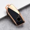 KUNIO TPU Car Key Fob Cover Fit for BMW New 5/7 Series Energy IX IX3 I5 I7 2025 740i 760i X1 X3 X5 X6 X7 XM 2025 Key Protective Cover Keychain Key Holder 4 Button A Black view 3