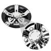 8 inch Center Caps Wheel Covers 4pcs Chrome and Black Compatible with Golf Cart EZGO Club Car Yamaha Wheels and Tires Hubcaps (Not fit EZGO RXV carts) view 4