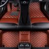 LonYogan Diamond Floor Mats Compatible with Mini 4door 2014-2018 Cup Holder United, Leather Front & Rear Car Mats Carpet Heavy Duty Automotive Floor Mats All Weather Non-Slip Mats Brown view 1